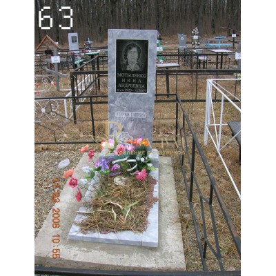 Памятник из мрамора стандарт 63 — ritualum.ru